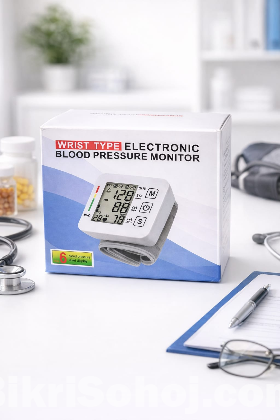 Wrist Type Electronic Blood Pressure Monitor